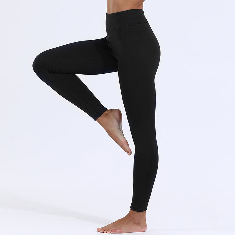 Warm Thick High Stretch Lamb Cashmere Skinny Fitness Woman Pants