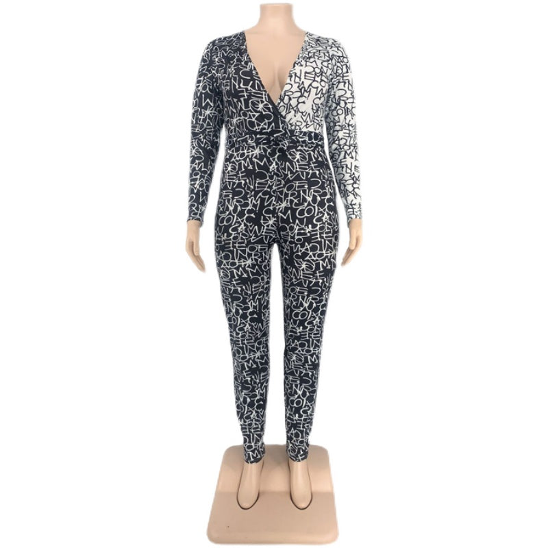 Ladies Rompers V Neck