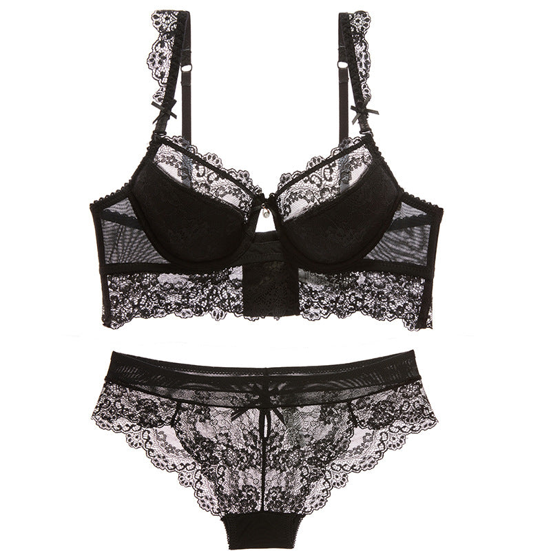 Sexy cotton bra underwear set