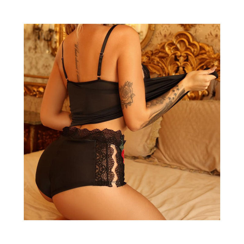 Women's Flower Embroidery Nightwear