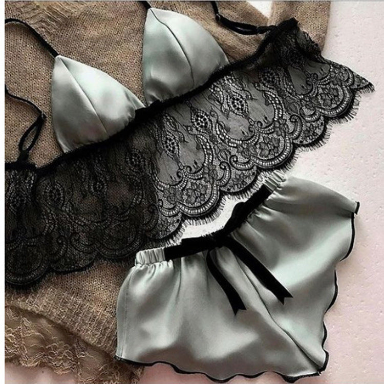 Three-point lace underwear