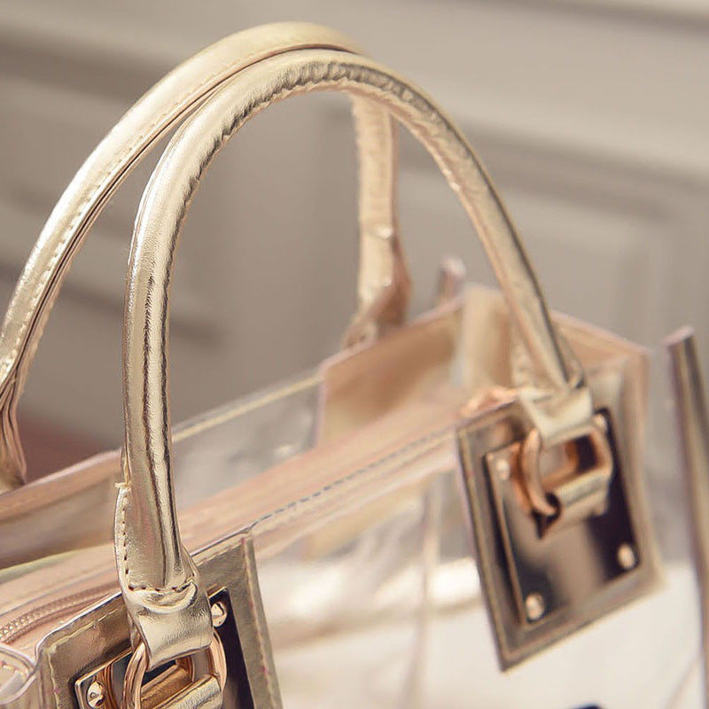 Women's Transparent Clear Jelly crystal Purse Crossbody Bags