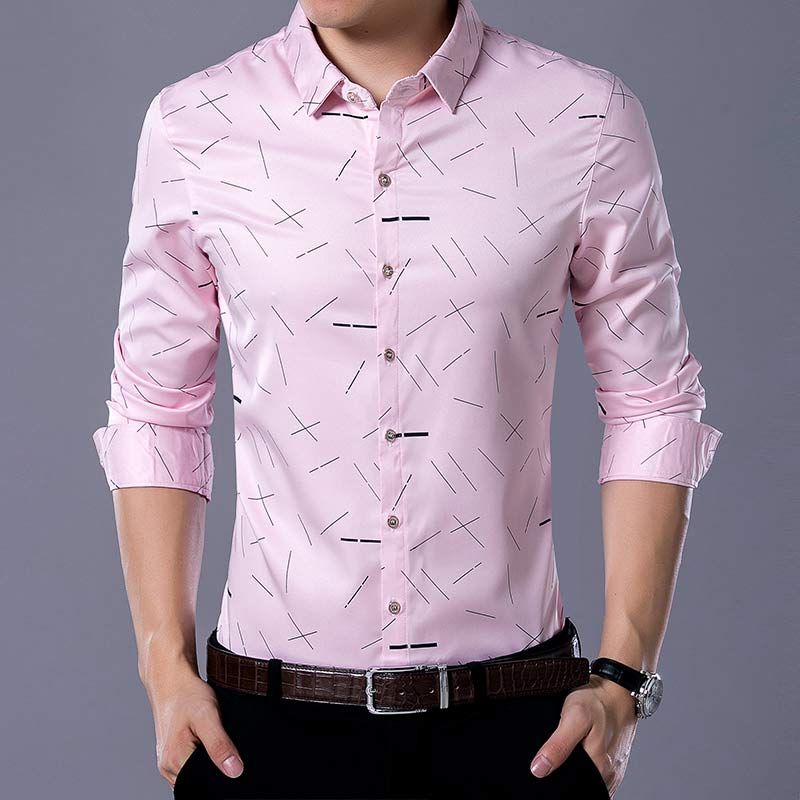 Shirt Men's Short Sleeve Business Slim Elastic