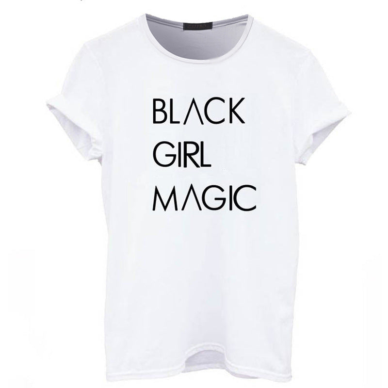 Letter Printing Women's T-Shirts