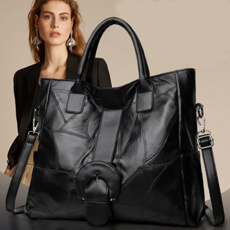 Genuine Leather Handbags Sheepskin Tote Bag