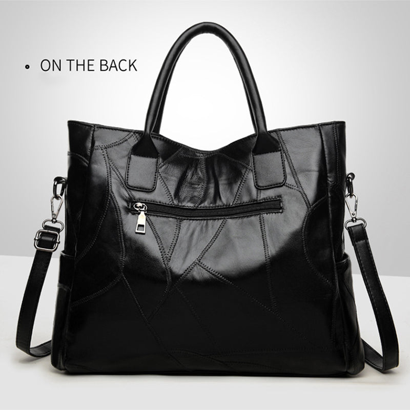 Genuine Leather Handbags Sheepskin Tote Bag