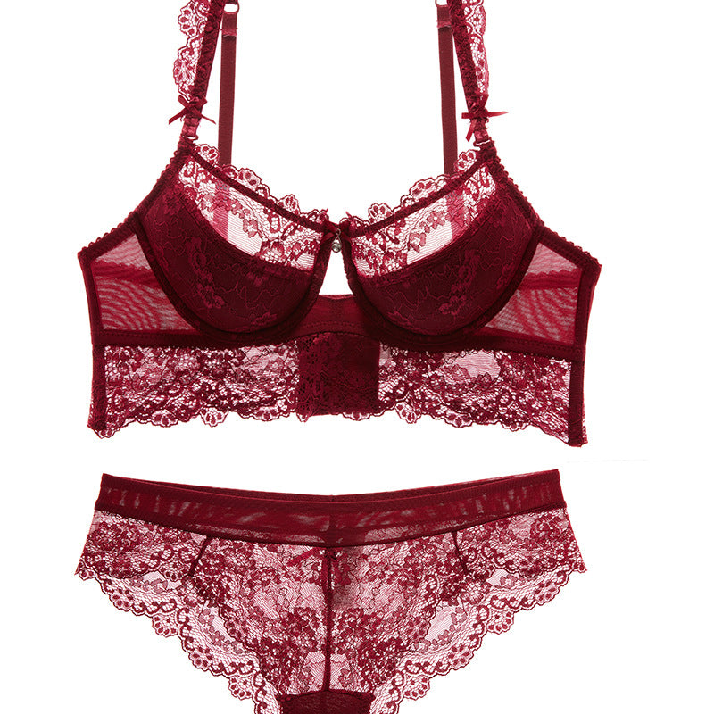 Sexy cotton bra underwear set
