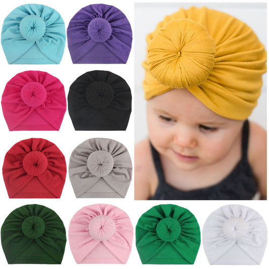 Children's turban hat baby knotted Indian beanie