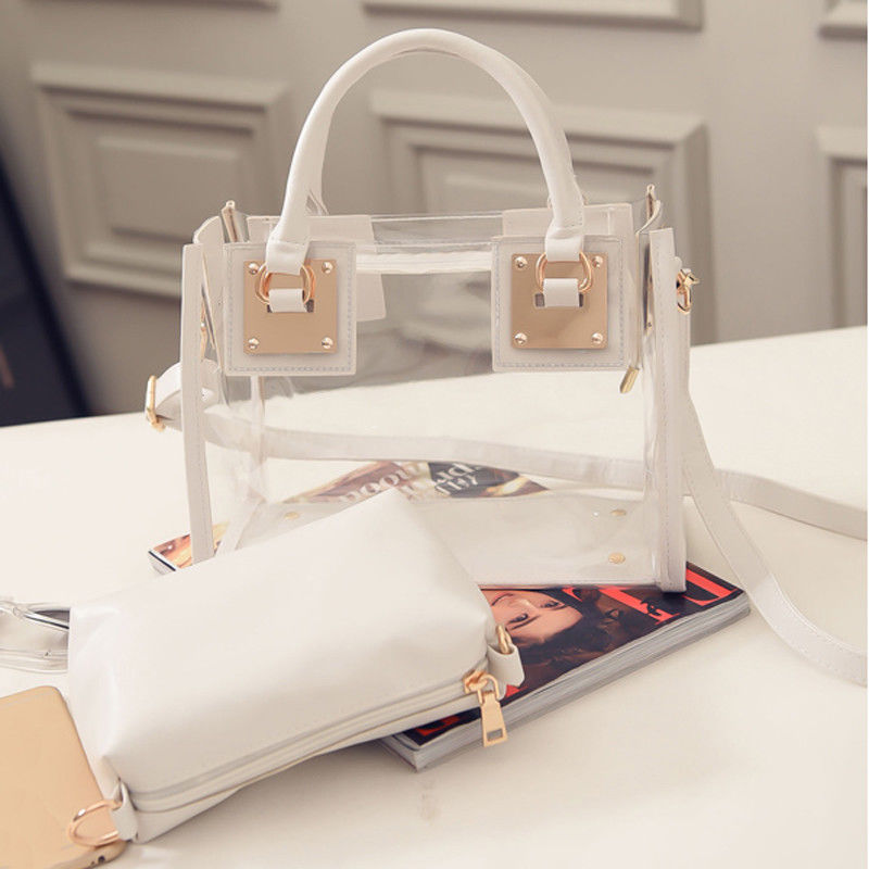 Women's Transparent Clear Jelly crystal Purse Crossbody Bags