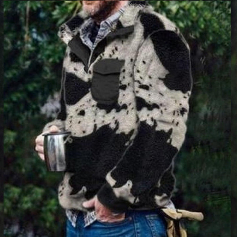 Men's Flannel Plush Sweatshirt