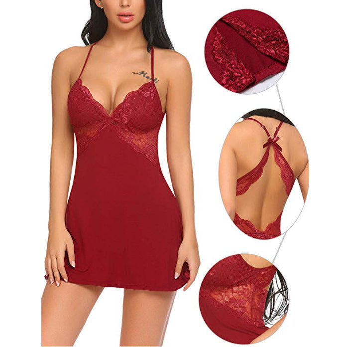 Lace Halterless Gown