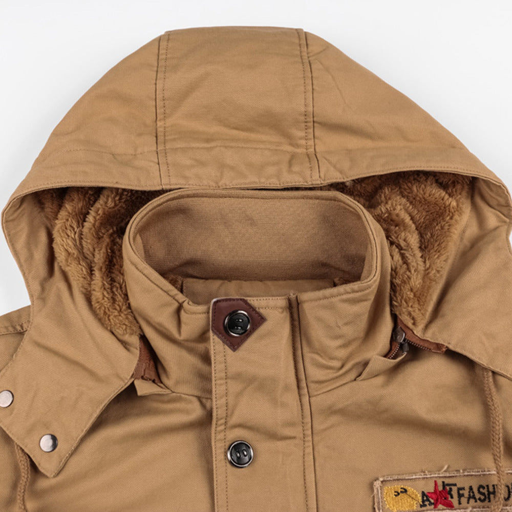 Mountainskin Men's Winter Fleece Jackets Warm Hooded Thermal Coat