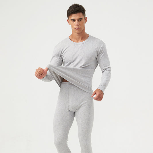Winter Thermal Underwear Long Johns Shirt+Pants Set