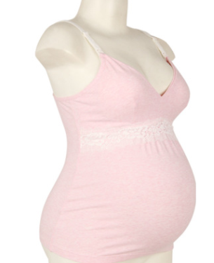 Cotton lace vest pajamas