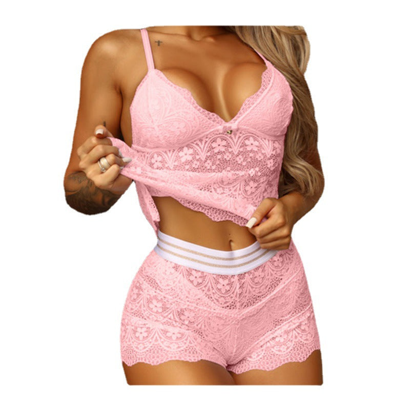 Women's Set Split Lace Underwear