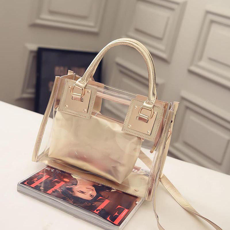 Women's Transparent Clear Jelly crystal Purse Crossbody Bags