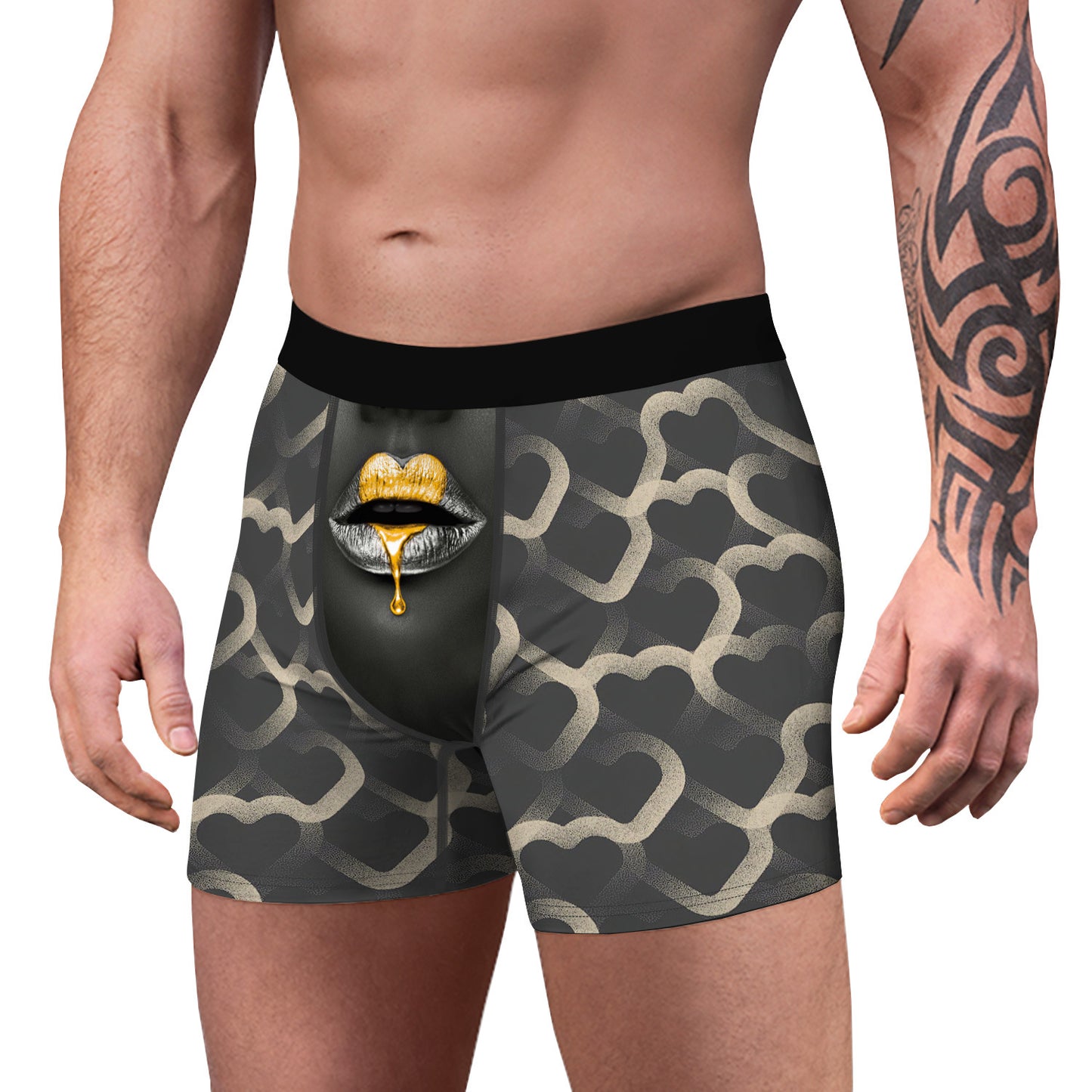 Men's Casual Digital Printing Bottoming Boxers