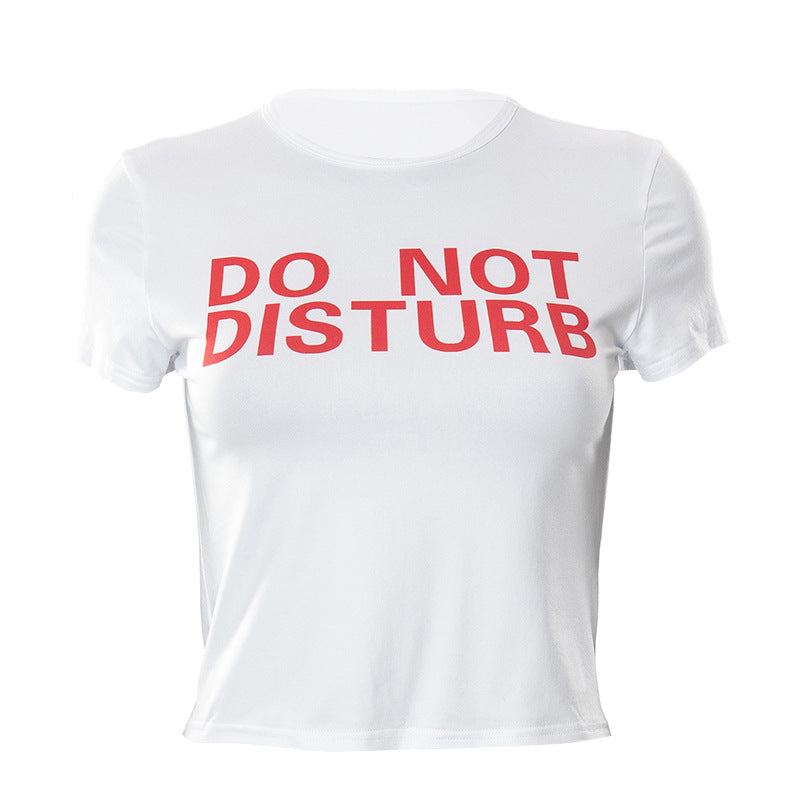 Round Neck Pullover Print Short-sleeved T-shirt