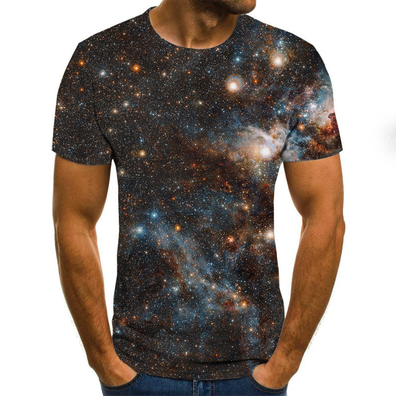 Men's 3D Digital Printed Short Sleeve T-Shirt