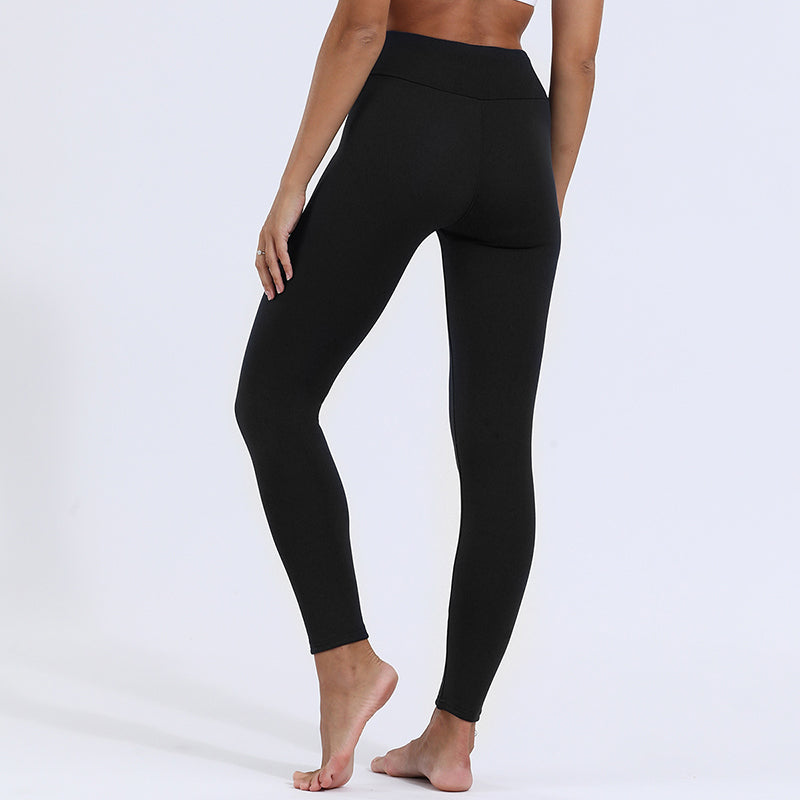 Warm Thick High Stretch Lamb Cashmere Skinny Fitness Woman Pants