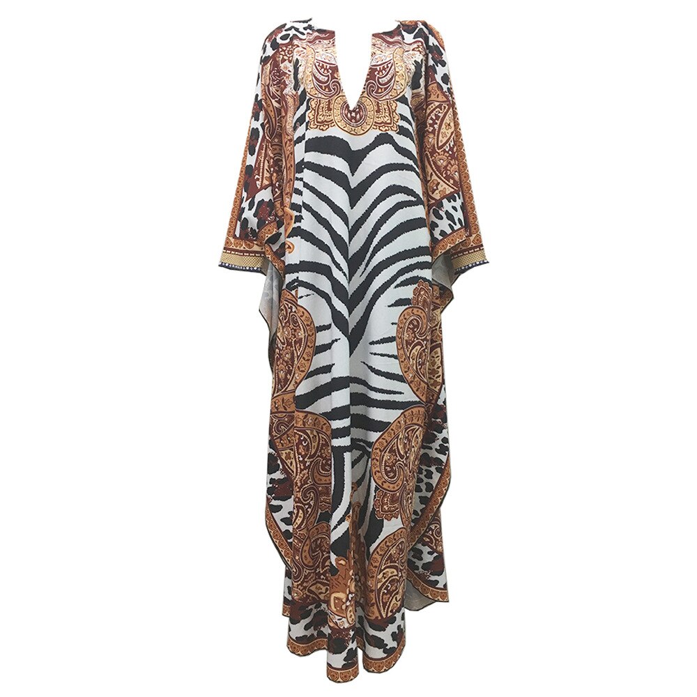 Oversized loose print dress