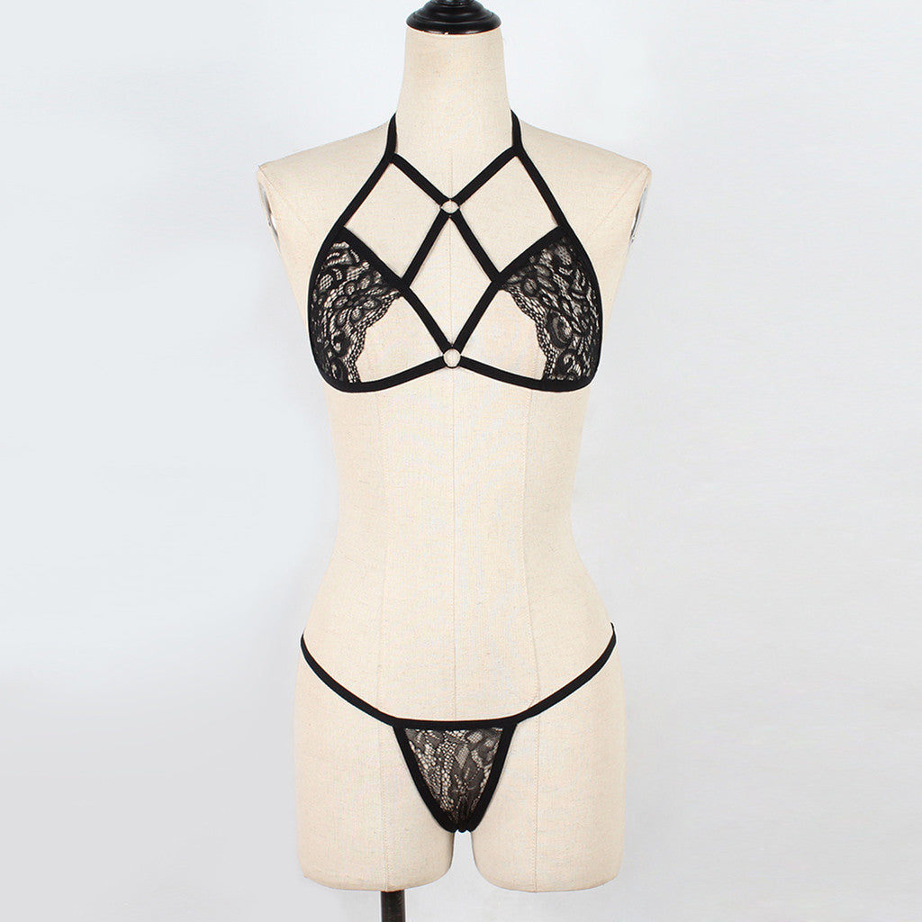 Perspective Hollow Underwear Set
