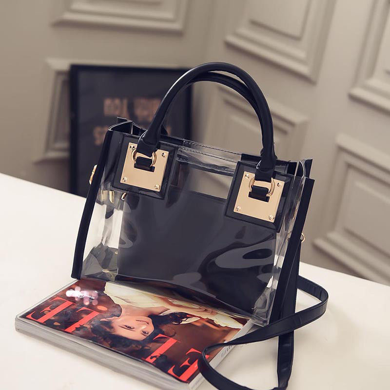 Women's Transparent Clear Jelly crystal Purse Crossbody Bags