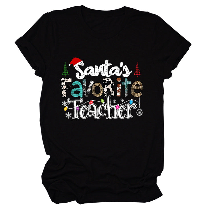 European And American Christmas Vintage Short Sleeve