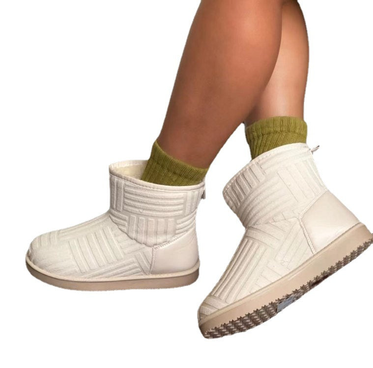 Winter Ankle Plush Snow Boots