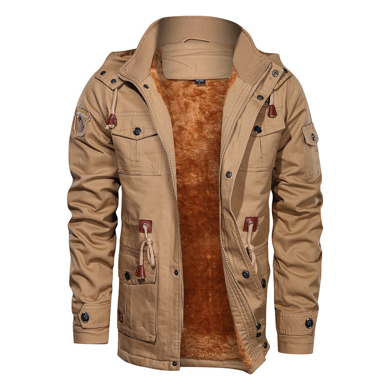 Mountainskin Men's Winter Fleece Jackets Warm Hooded Thermal Coat