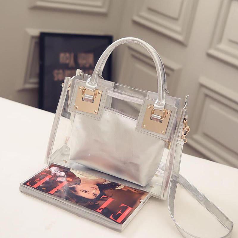 Women's Transparent Clear Jelly crystal Purse Crossbody Bags