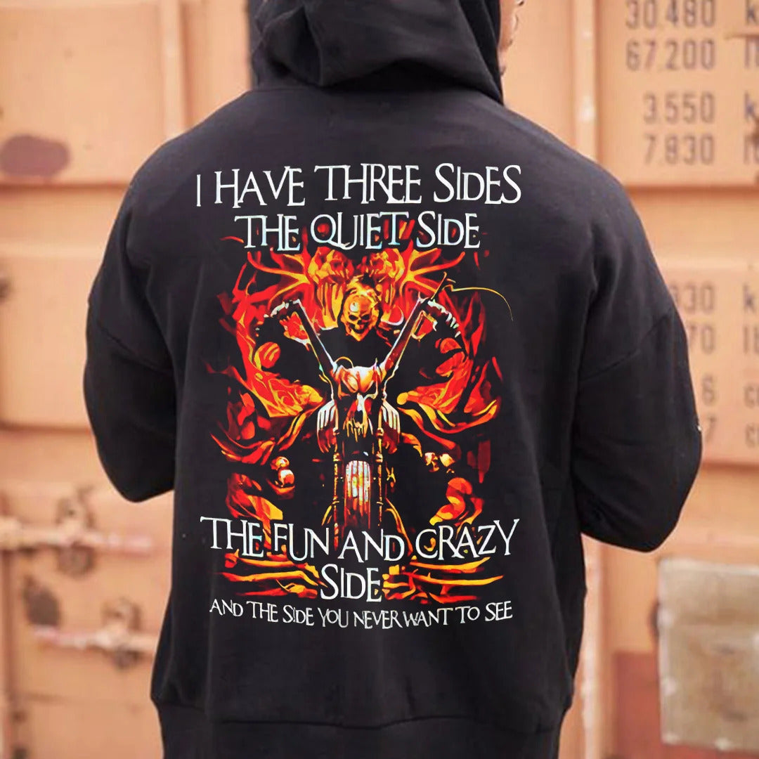 Men's Hooded Sweatshirt Foam Letters