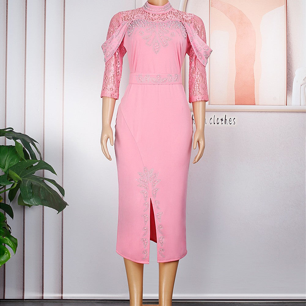 Oversize Hip Wrap OL Temperament Tongle Africa Dress