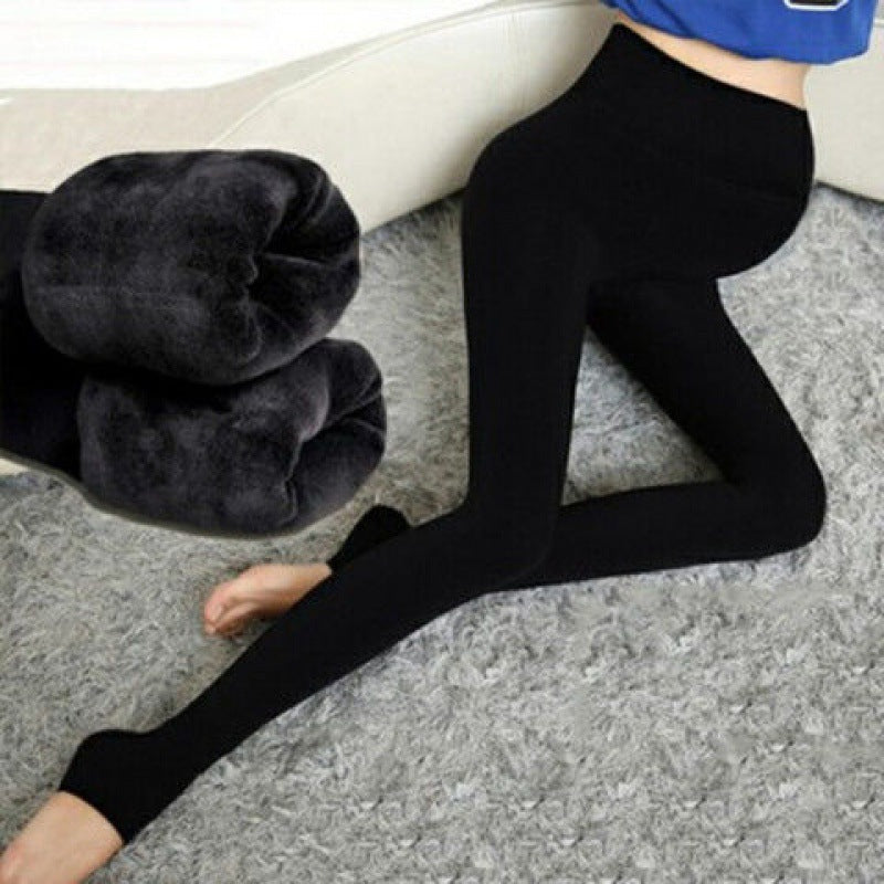 Winter Velvet Maternity Leggings