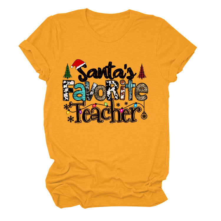 European And American Christmas Vintage Short Sleeve