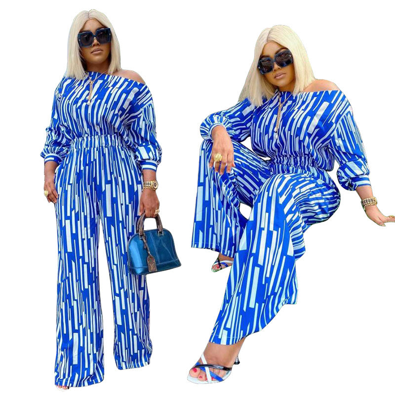 Women's Striped Casual Suit