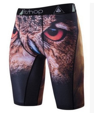 Men Animal Compression Shorts