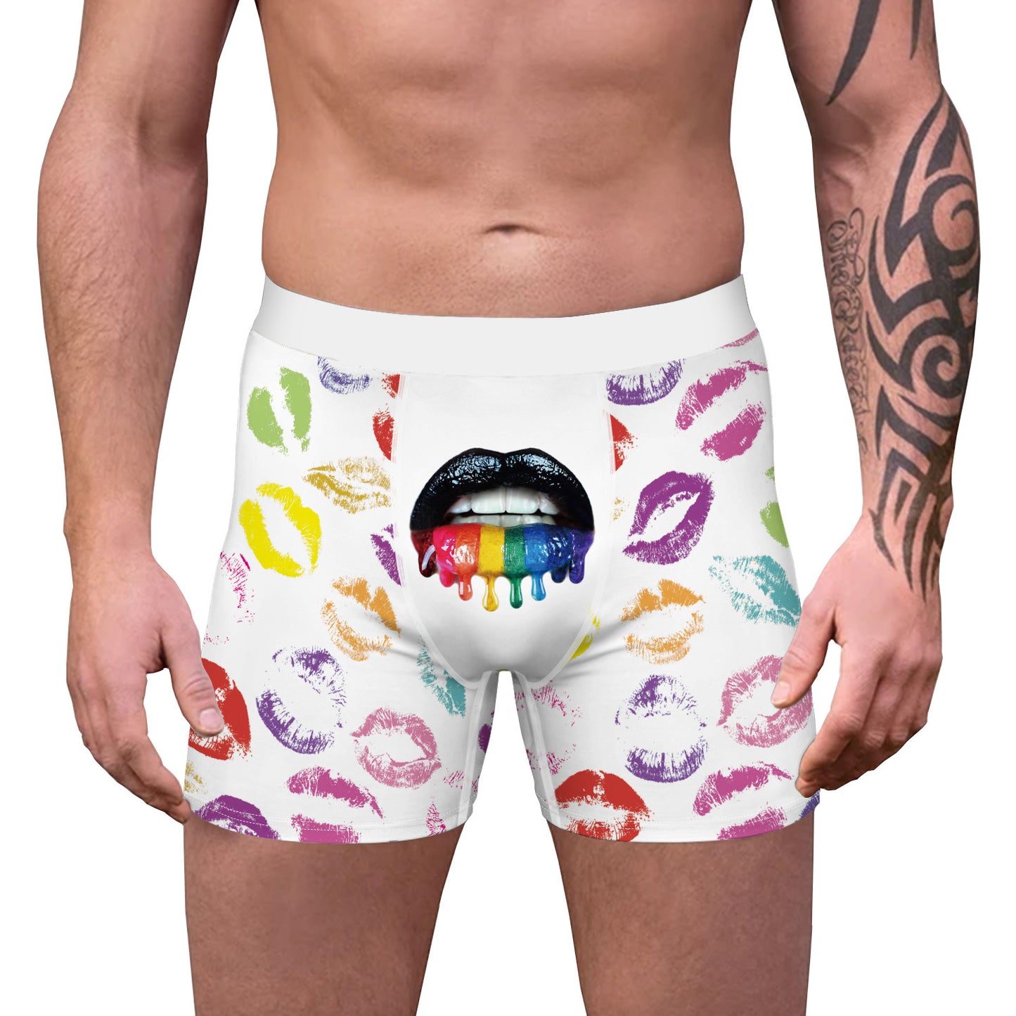 Men's Casual Digital Printing Bottoming Boxers