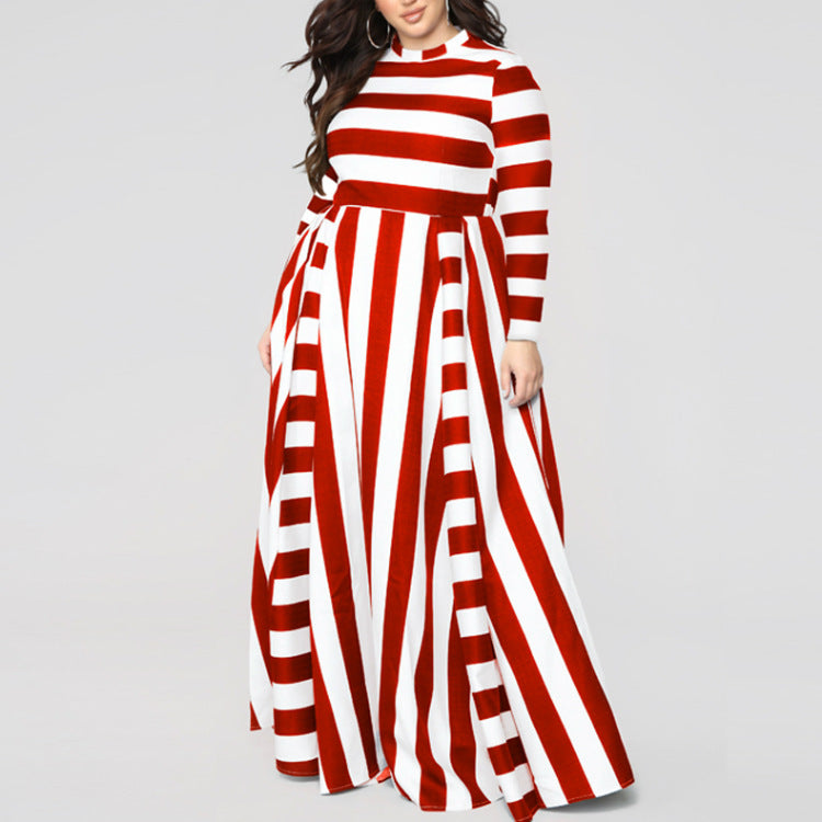 Loose Women's Striped Dress