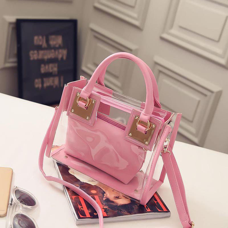 Women's Transparent Clear Jelly crystal Purse Crossbody Bags