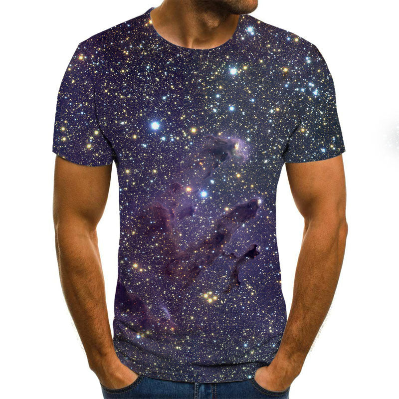 Men's 3D Digital Printed Short Sleeve T-Shirt