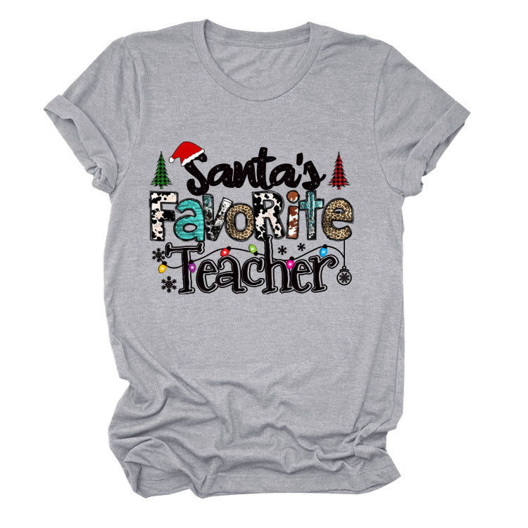 European And American Christmas Vintage Short Sleeve