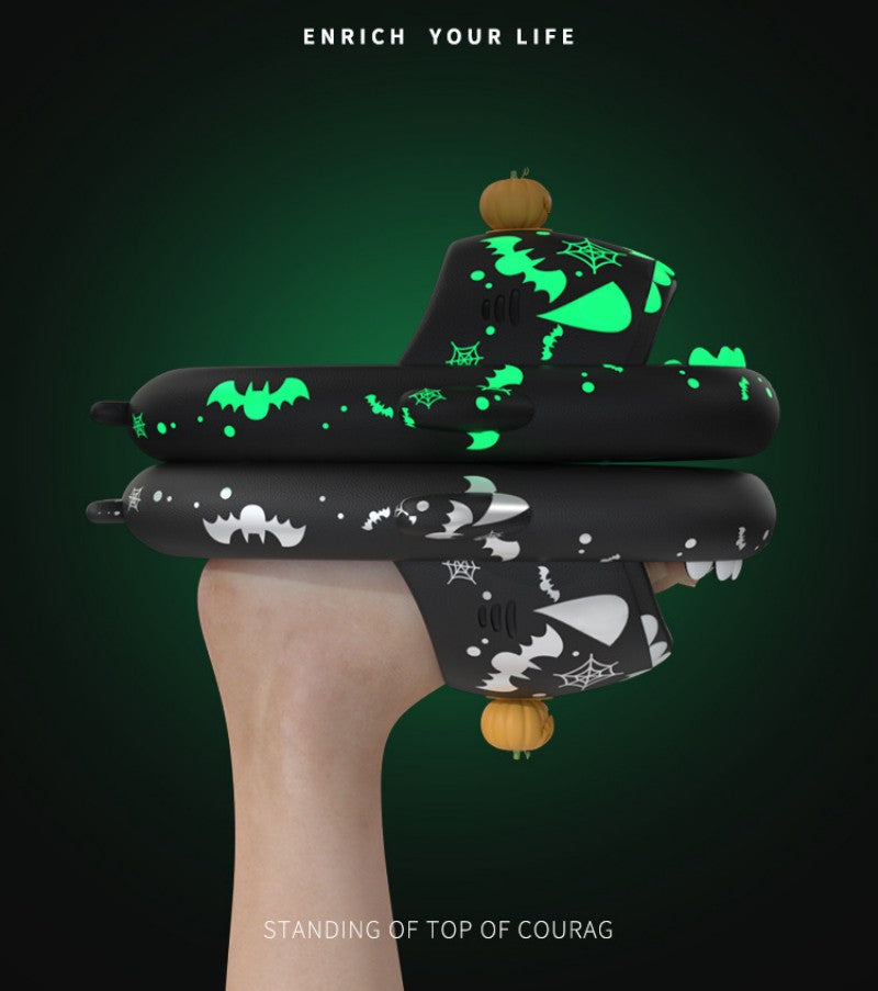 Halloween And Christmas Luminous Shark Slippers