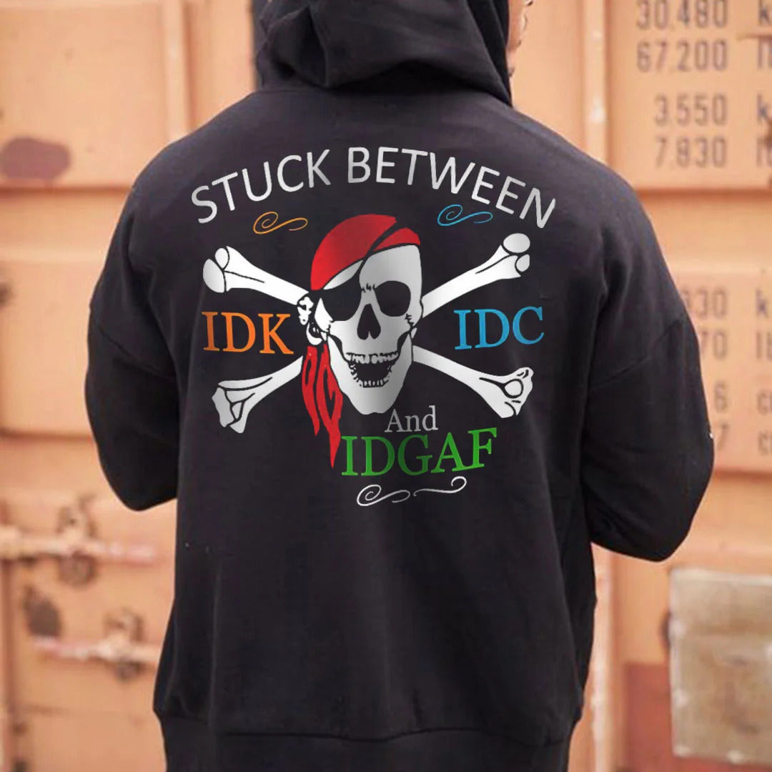 Men's Hooded Sweatshirt Foam Letters