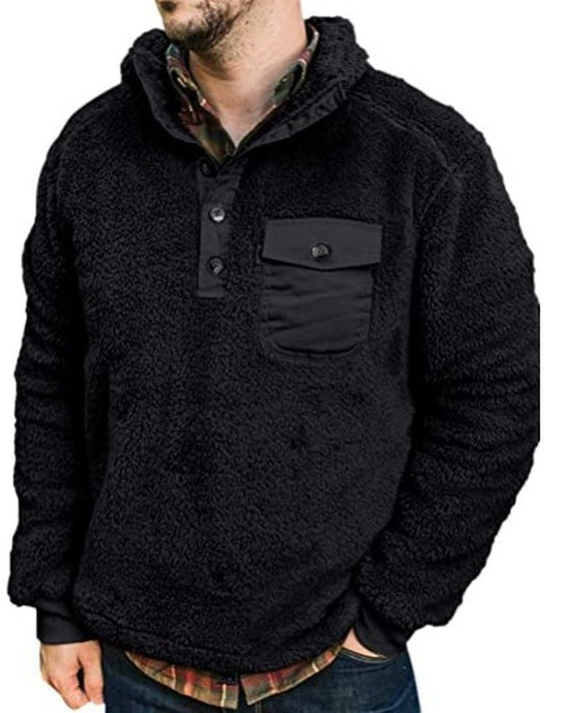 Men's Flannel Plush Sweatshirt