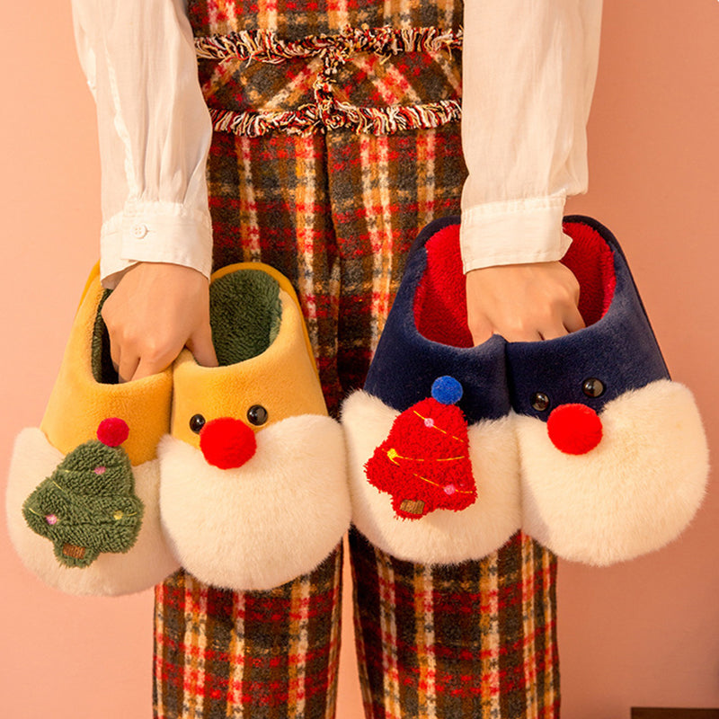 Winter Plush Slippers Anti-Slip House Shoes
