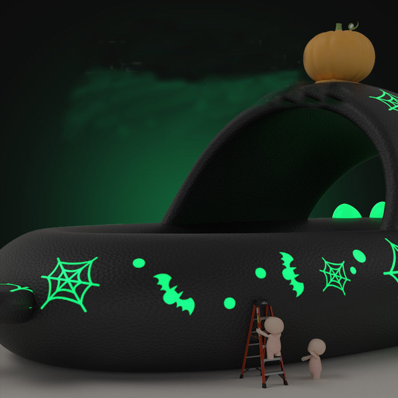 Halloween And Christmas Luminous Shark Slippers