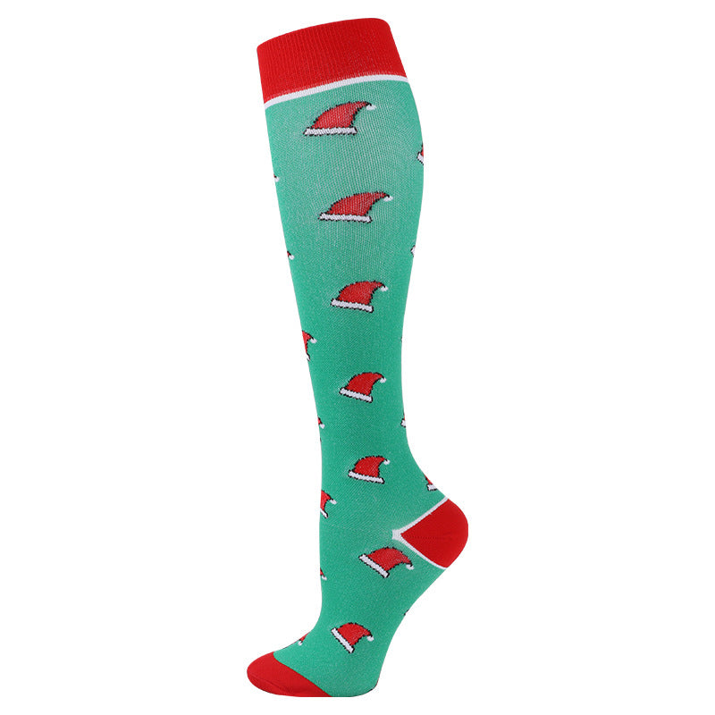Men's And Women's Fashion Simple Christmas Sports Compression Socks
