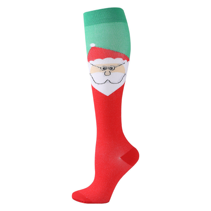 Men's And Women's Fashion Simple Christmas Sports Compression Socks
