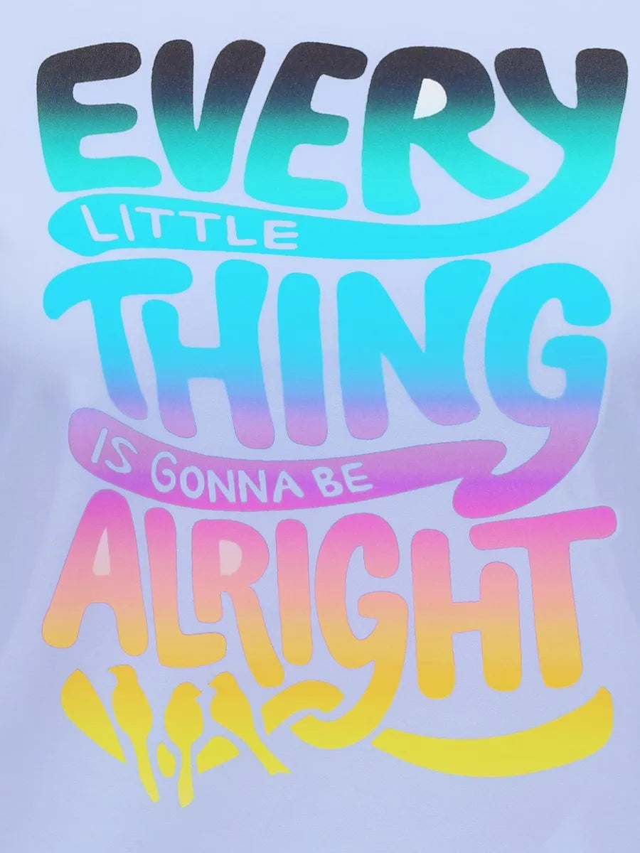 Two Piece Set Gradient Letter Print Drawstring Pants Set